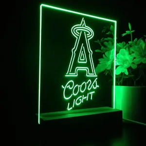 Los Angeles Angels Coors Light LED Desk Light
