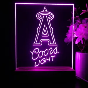 Los Angeles Angels Coors Light LED Desk Light