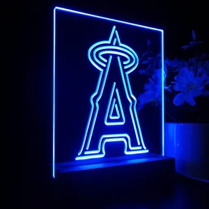 Los Angeles Angels of Anaheim Logo 1 LED Desk Light