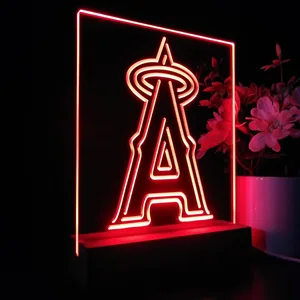 Los Angeles Angels of Anaheim Logo 1 LED Desk Light