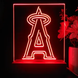Los Angeles Angels of Anaheim Logo 1 LED Desk Light