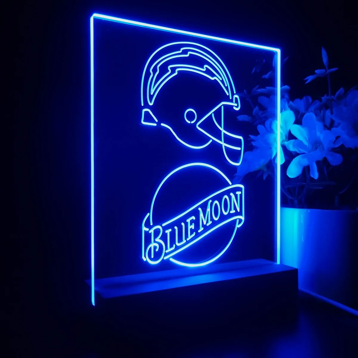 Los Angeles Chargers Blue Moon LED Desk Light