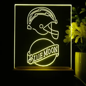 Los Angeles Chargers Blue Moon LED Desk Light