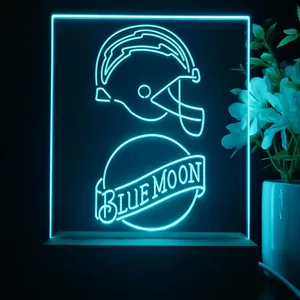 Los Angeles Chargers Blue Moon LED Desk Light