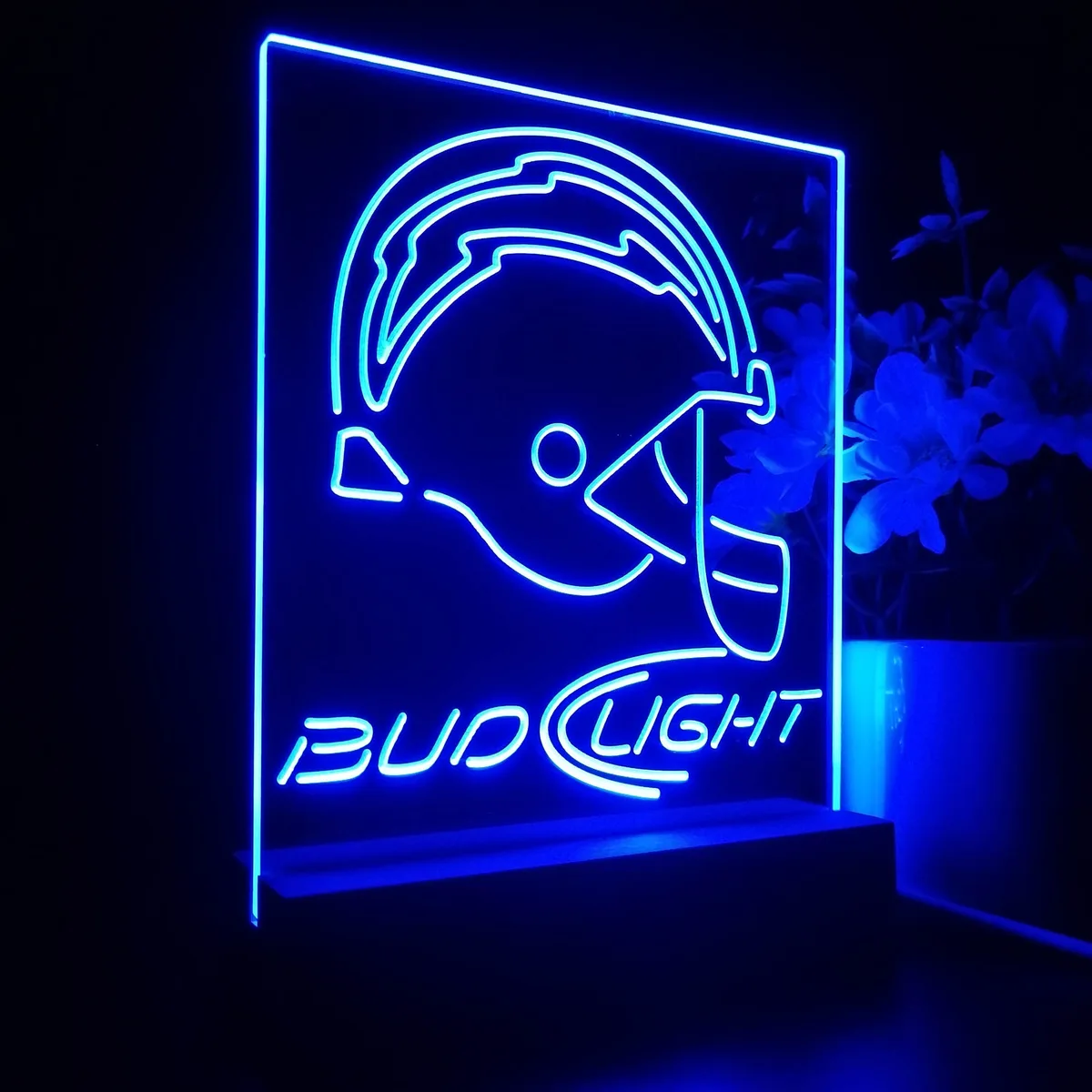 Los Angeles Chargers Bud Light LED Desk Light