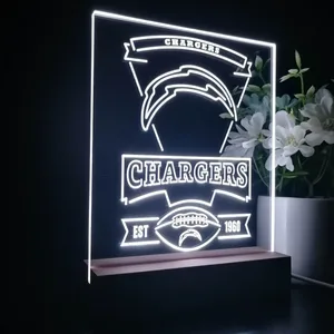 Los Angeles Chargers EST 1960 LED Desk Light