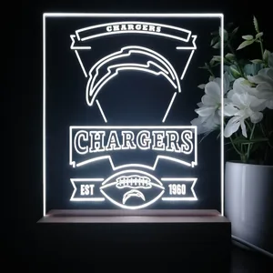 Los Angeles Chargers EST 1960 LED Desk Light