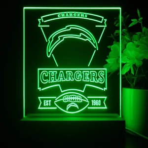 Los Angeles Chargers EST 1960 LED Desk Light