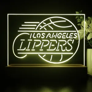 Los Angeles Clippers Logo LED Desk Light - Legacy Edition