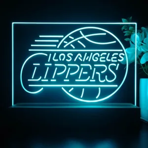 Los Angeles Clippers Logo LED Desk Light - Legacy Edition