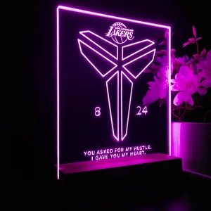 Los Angeles Lakers Kobe 8 24 LED Desk Light