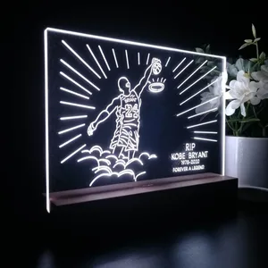 Los Angeles Lakers Kobe Bryant Forever A Legend LED Desk Light