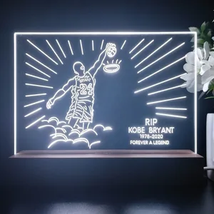 Los Angeles Lakers Kobe Bryant Forever A Legend LED Desk Light