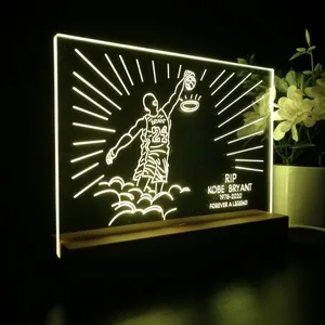 Los Angeles Lakers Kobe Bryant Forever A Legend LED Desk Light