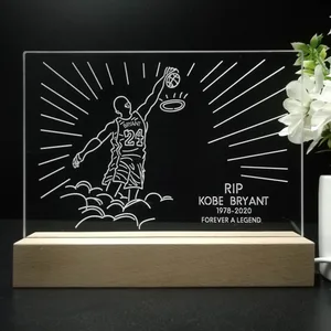 Los Angeles Lakers Kobe Bryant Forever A Legend LED Desk Light