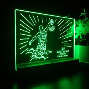 Los Angeles Lakers Kobe Bryant Forever A Legend LED Desk Light