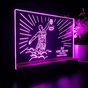 Los Angeles Lakers Kobe Bryant Forever A Legend LED Desk Light