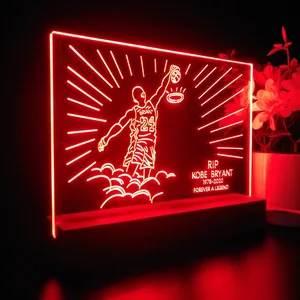 Los Angeles Lakers Kobe Bryant Forever A Legend LED Desk Light