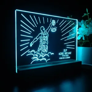Los Angeles Lakers Kobe Bryant Forever A Legend LED Desk Light