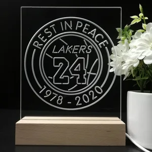 Los Angeles Lakers Kobe Bryant Rest In Peace LED Desk Light