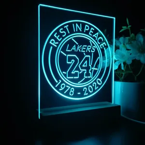 Los Angeles Lakers Kobe Bryant Rest In Peace LED Desk Light