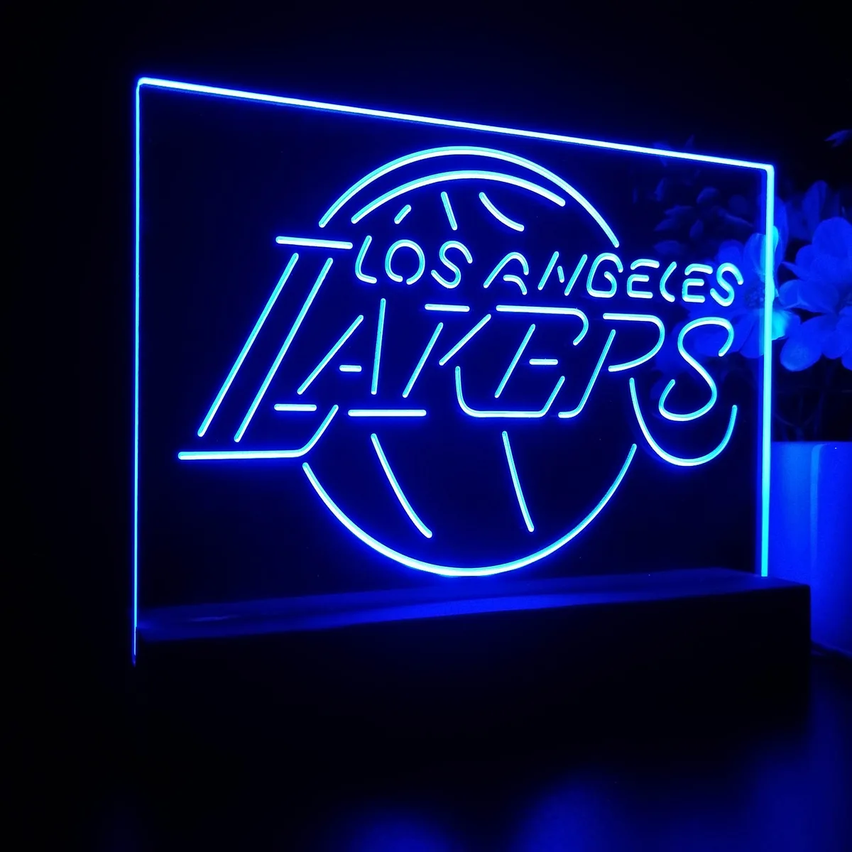 Los Angeles Lakers Logo LED Desk Light