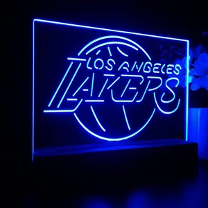Los Angeles Lakers Logo LED Desk Light