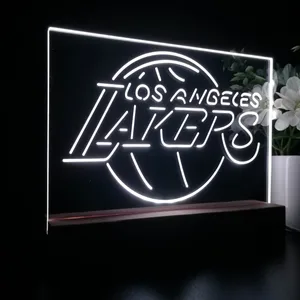 Los Angeles Lakers Logo LED Desk Light