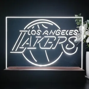 Los Angeles Lakers Logo LED Desk Light