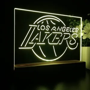 Los Angeles Lakers Logo LED Desk Light
