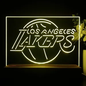 Los Angeles Lakers Logo LED Desk Light