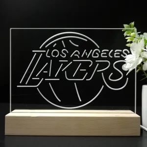 Los Angeles Lakers Logo LED Desk Light