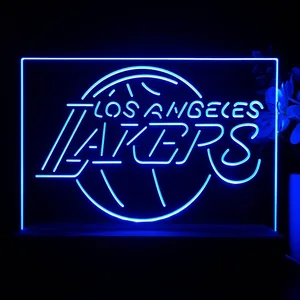 Los Angeles Lakers Logo LED Desk Light