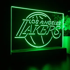 Los Angeles Lakers Logo LED Desk Light