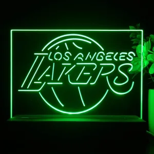 Los Angeles Lakers Logo LED Desk Light