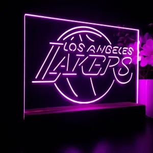 Los Angeles Lakers Logo LED Desk Light