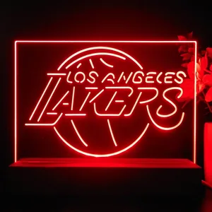 Los Angeles Lakers Logo LED Desk Light
