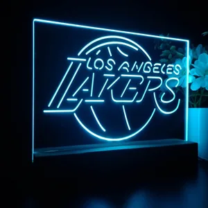 Los Angeles Lakers Logo LED Desk Light