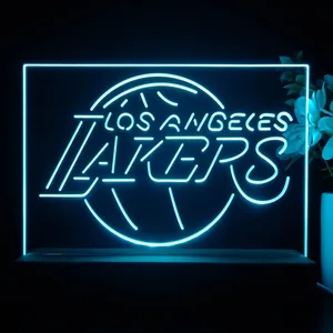 Los Angeles Lakers Logo LED Desk Light