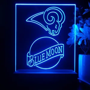 Los Angeles Rams Blue Moon LED Desk Light - Legacy Edition