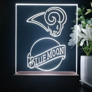 Los Angeles Rams Blue Moon LED Desk Light - Legacy Edition