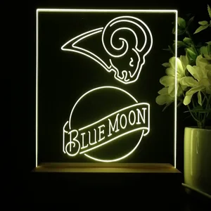 Los Angeles Rams Blue Moon LED Desk Light - Legacy Edition