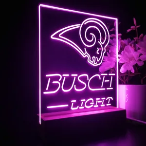 Los Angeles Rams Busch Light LED Desk Light