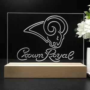 Los Angeles Rams Crown Royal LED Desk Light - Legacy Edition