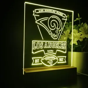 Los Angeles Rams EST 1937 LED Desk Light