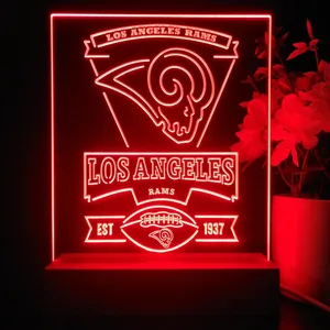 Los Angeles Rams EST 1937 LED Desk Light