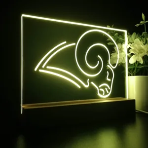 Los Angeles Rams Logo LED Desk Light - Legacy Edition