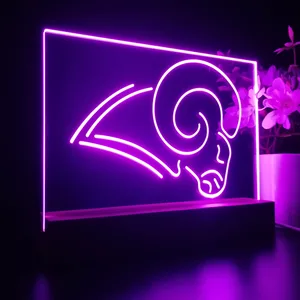 Los Angeles Rams Logo LED Desk Light - Legacy Edition