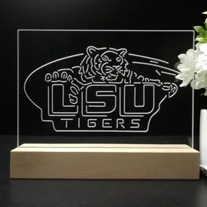 LSU Tigers Logo LED Desk Light - Legacy Edition