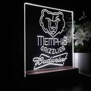 Memphis Grizzlies Budweiser LED Desk Light